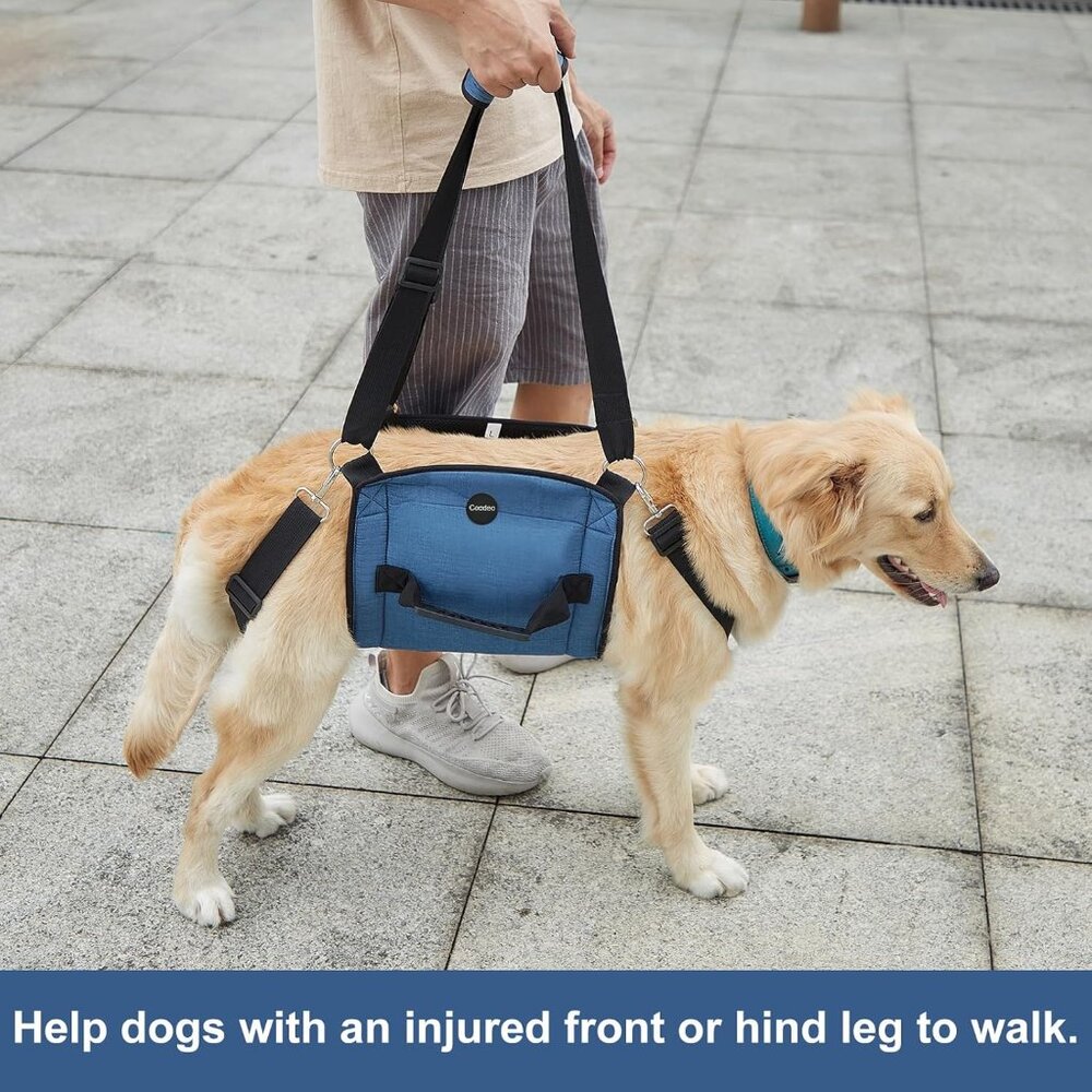 COODEO Dog Carry Sling, Emergency Backpack Pet Legs Support XL